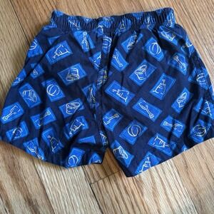 Nautica Baby Boy Swim Trunks 3-6 Mths Blue Swimsuit Shorts lined Buckets Shovels